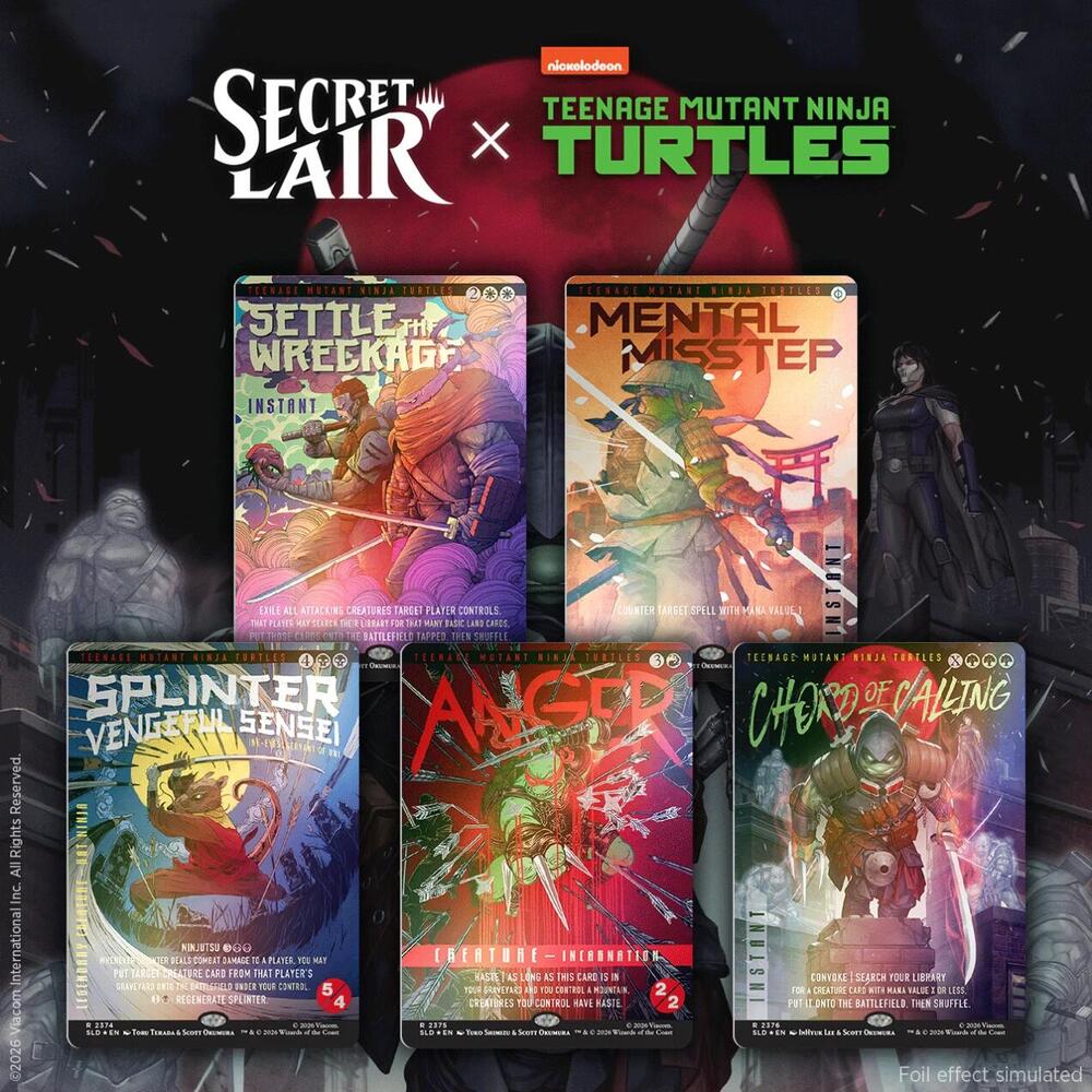 Magic: The Gathering Secret Lair x TMNT: The Last Ronin Foil Edition