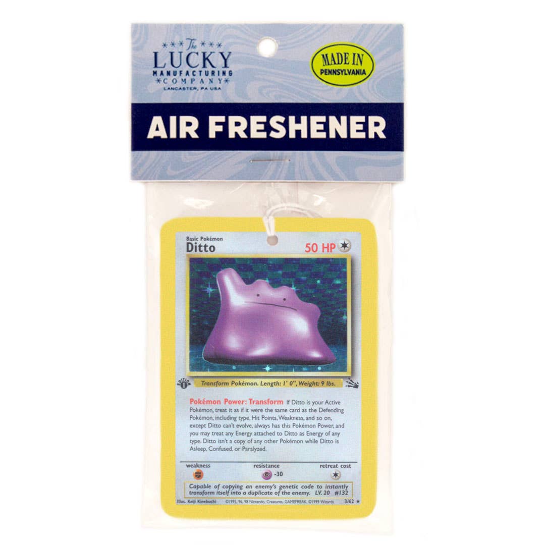 Ditto Pokemon Card Air Freshener