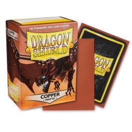 Dragon Shield Standard Matte Copper 100 Count Card Sleeves Box