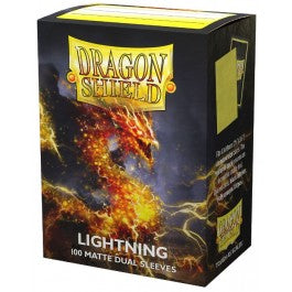 Dragon Shield Standard Matte Dual Lightning 100 Count Card Sleeves Box
