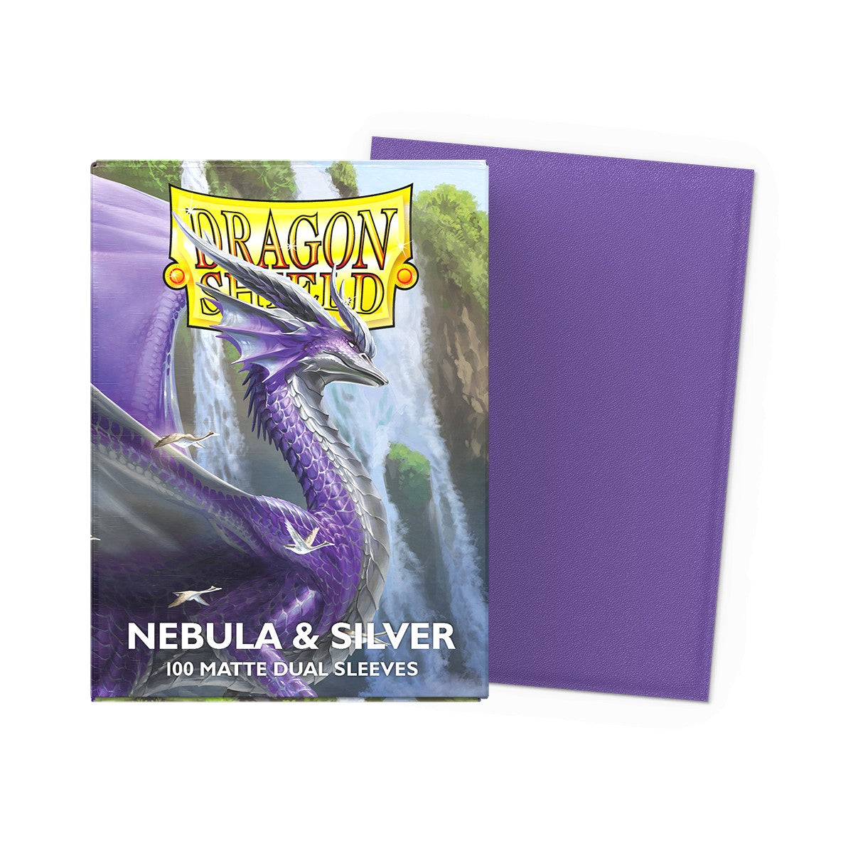 Dragon Shield Sleeves: Standard Matte Dual - Nebula & Silver (100ct)
