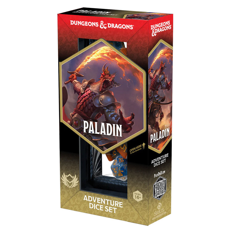 Official D&D Adventure Dice Set: Paladin (Orange & Blue)