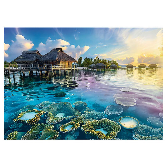 Trefl Red Tahiti Sunset 1000-Piece Jigsaw Puzzle
