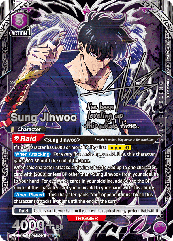 SOLO LEVELING Booster Pack UE17BT Union Arena English