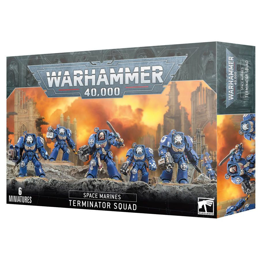 Warhammer 40000 Space Marines Terminator Squad Multipart Plastic Miniatures Box Packaging