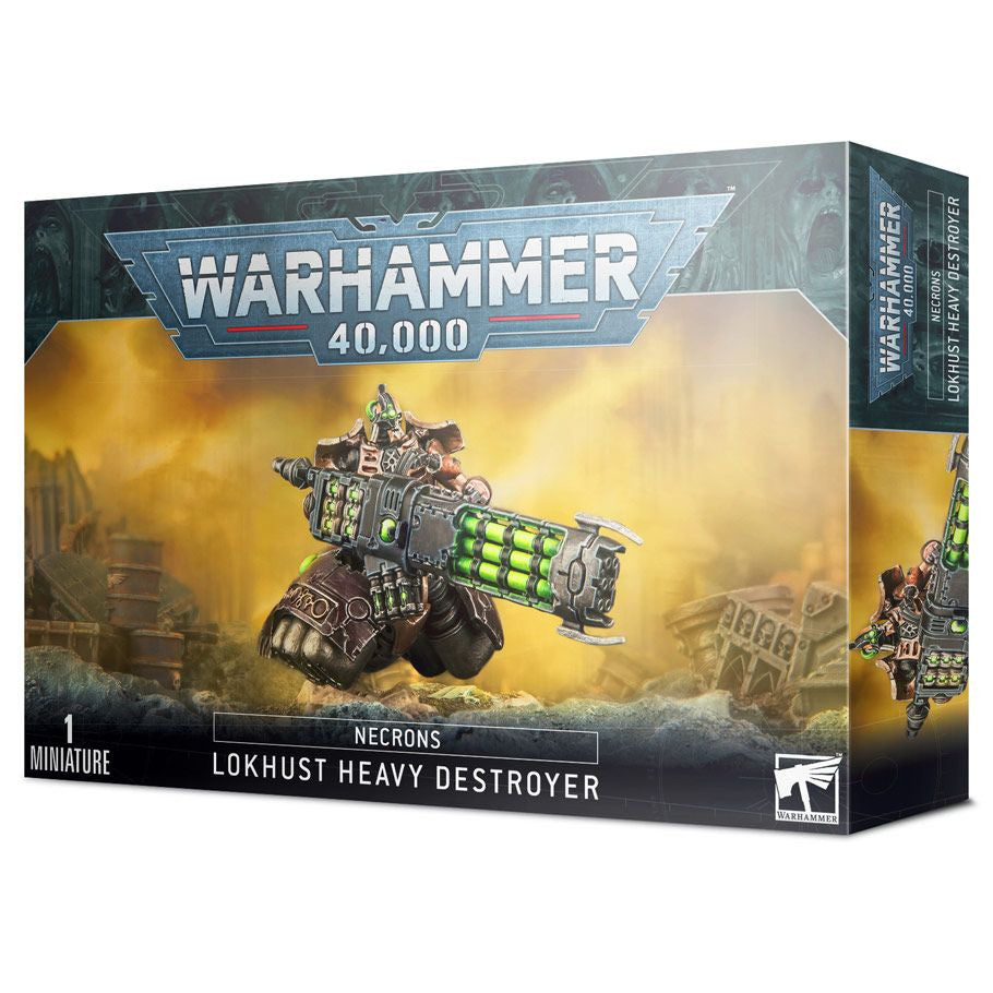 Warhammer 40000 Necrons Lokhust Heavy Destroyer Push Fit Plastic Miniature Box Packaging