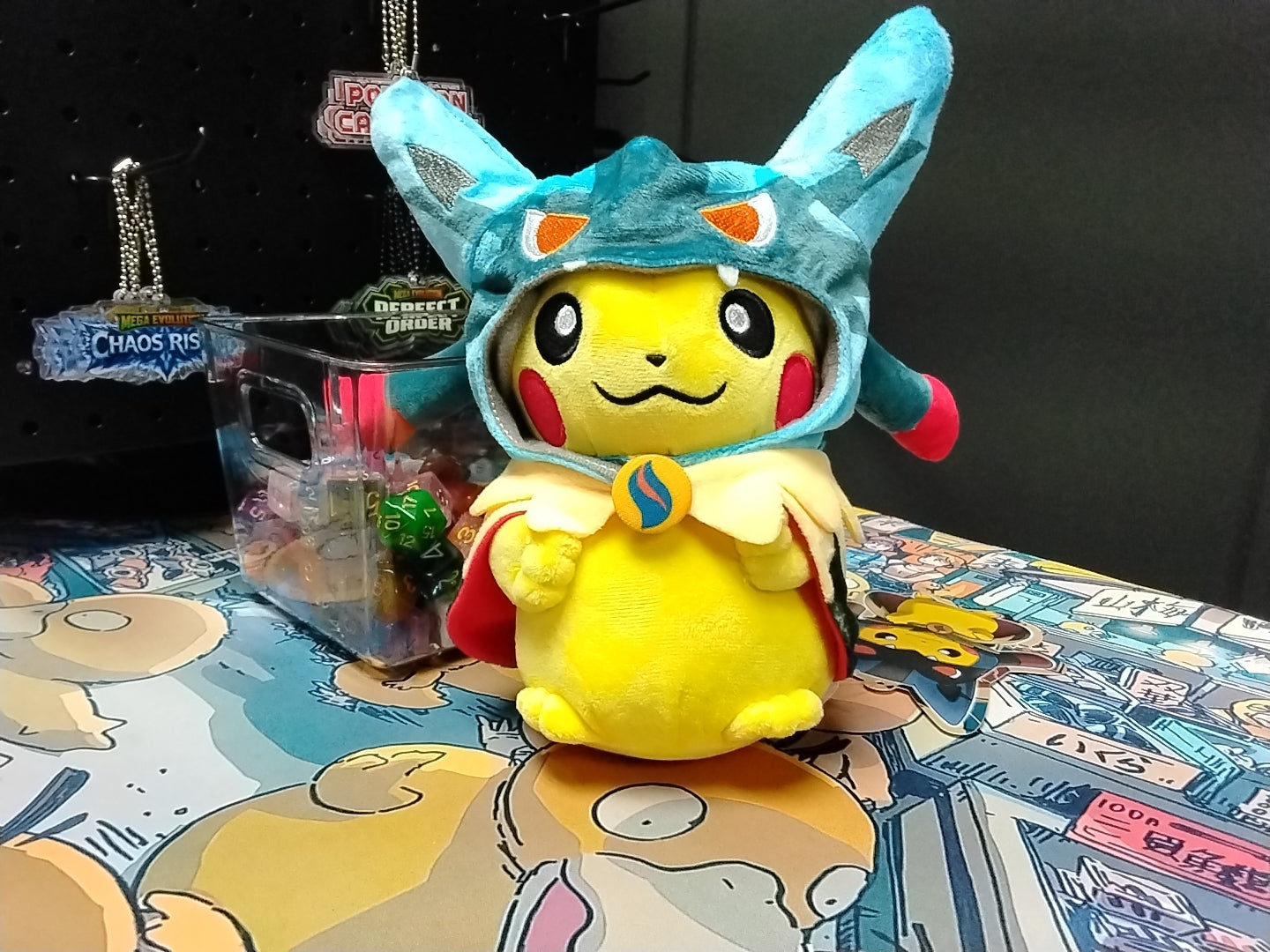 Pikachu Poncho Lucario Plush