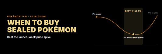 When to buy sealed Pokémon: the best window is 2 to 4 weeks after launch