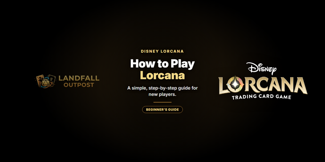 How to Play Disney Lorcana: A Simple Guide for New Players - Landfall Outpost blog banner