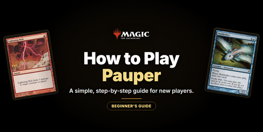 How to Play Pauper with Lightning Bolt and Mulldrifter cards - Landfall Outpost blog banner