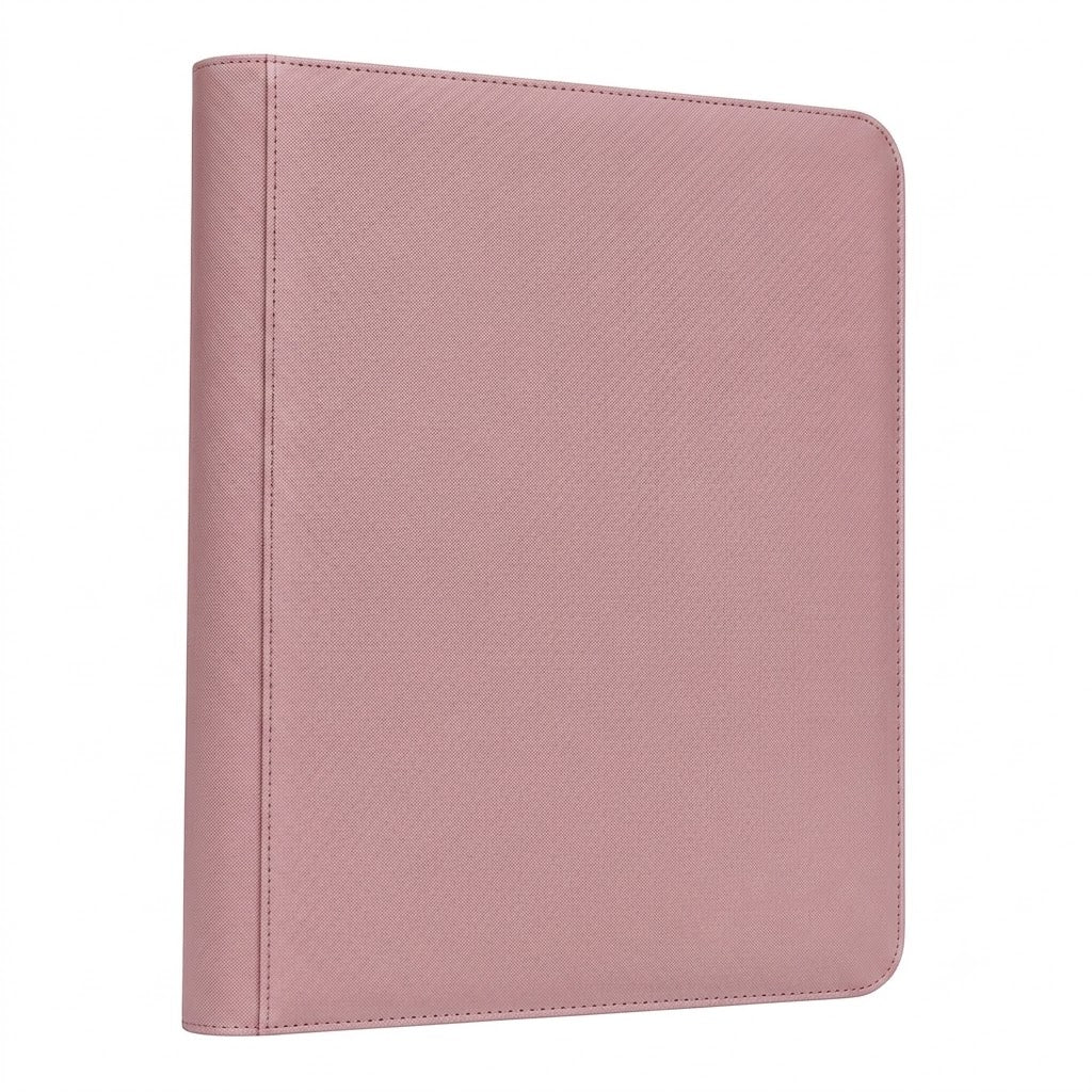 Portable 9-Pocket PU Leather Trading Card Binder with Zipper Closure (360 Pocket) – image 5