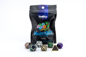Misfit Metal Dice Set: Adopt A Misfit (Blind Pack) | 7-Piece Metal Dice Set