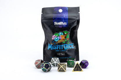 Misfit Metal Dice Set: Adopt A Misfit (Blind Pack) | 7-Piece Metal Dice Set