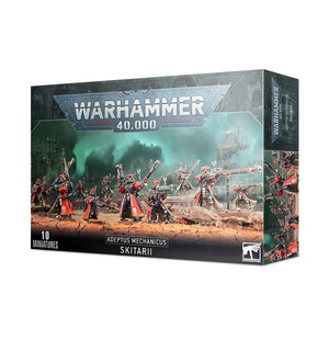 Warhammer 40000 Adeptus Mechanicus Skitarii Rangers and Vanguard Multipart Plastic Miniatures Box Packaging