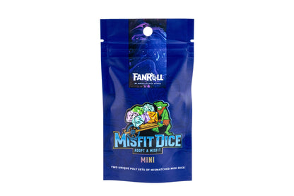 Misfit Mini Dice: Adopt A Misfit (Blind Pack) | Two Mini 7-Piece Sets (14 Dice)