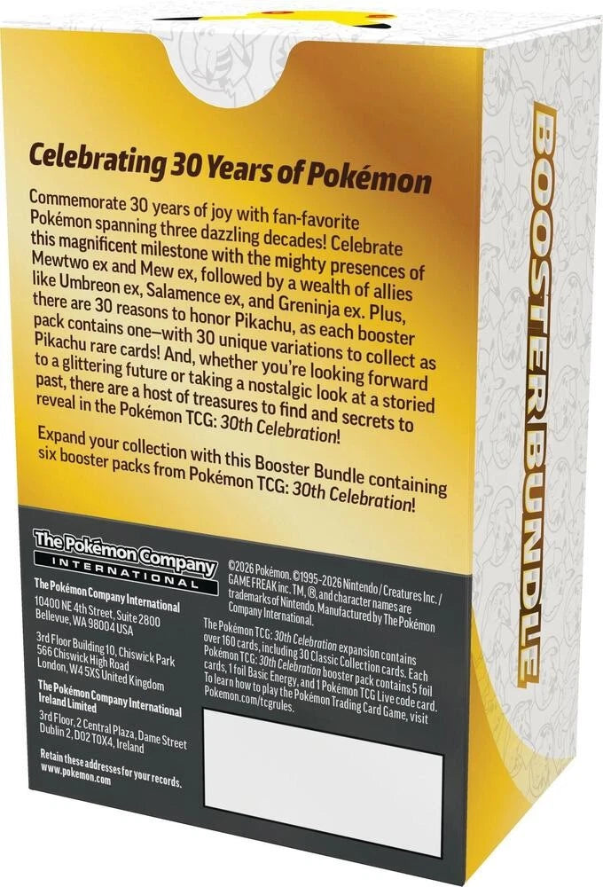 Pokémon TCG: 30th Celebration Booster Bundle (6 Packs) – image 2