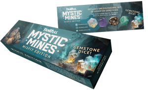 Mystic Mines Misfit Gemstone Dice Set | Premium Mystery Box (7-Piece RPG Set)