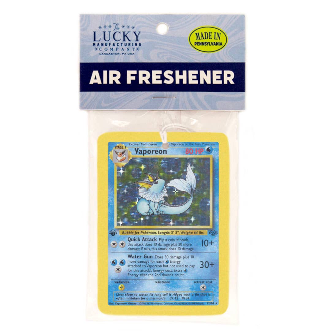 Vaporeon Pokemon Card Air Freshener