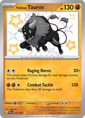 Paldean Tauros - 172/091