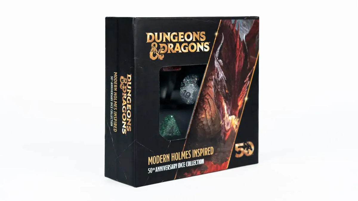 D&D 50th Anniversary Modern Holmes Inspired Dice Set | 5-Dice Set | FanRoll