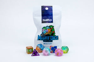 Misfit Resin Dice Set: Adopt A Misfit (Blind Pack) | 7-Piece Mixed-Style Set