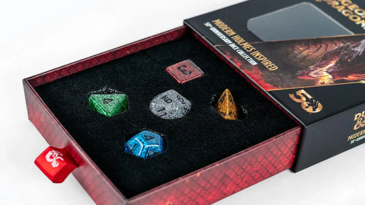 D&D 50th Anniversary Modern Holmes Inspired Dice Set | 5-Dice Set | FanRoll