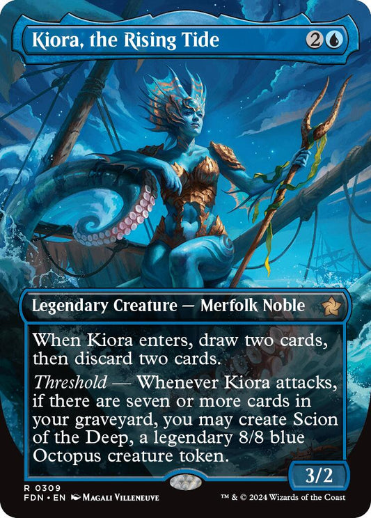 Kiora, the Rising Tide (Borderless)