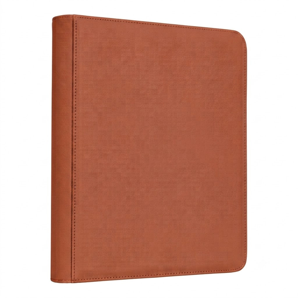Portable 9-Pocket PU Leather Trading Card Binder with Zipper Closure (360 Pocket) – image 6