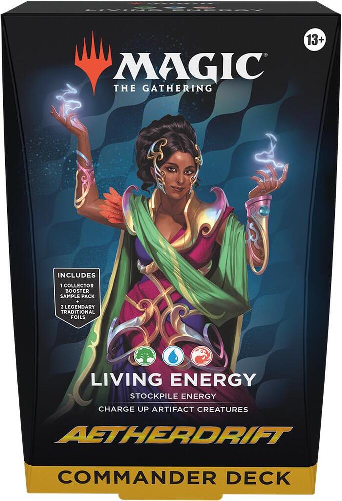 Magic The Gathering Aetherdrift Living Energy Preconstructed Commander Deck Box Packaging