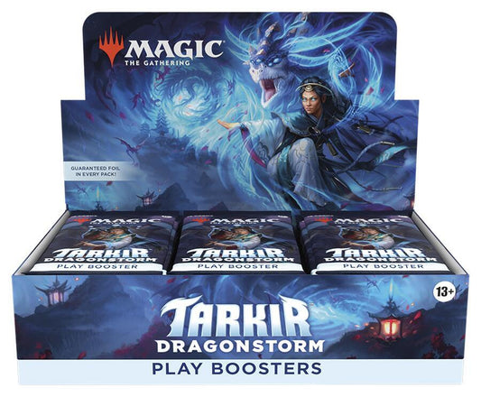 Magic The Gathering Tarkir Dragonstorm Thirty Pack Factory Sealed Play Booster Display Box Packaging