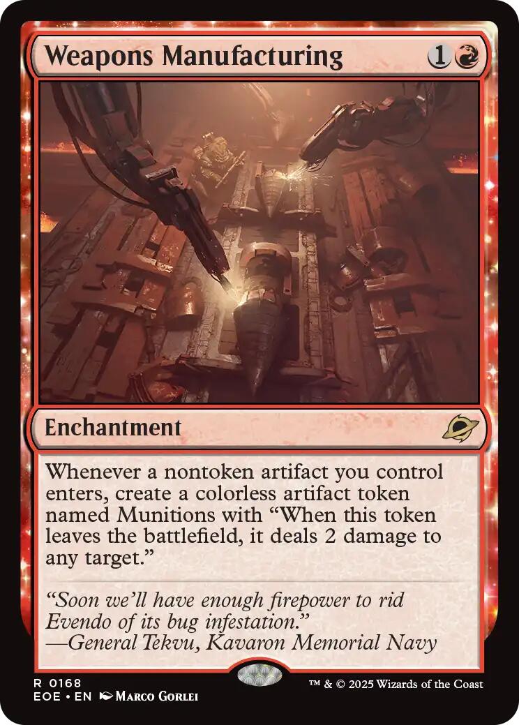 Weapons Manufacturing [EOE - 168]
