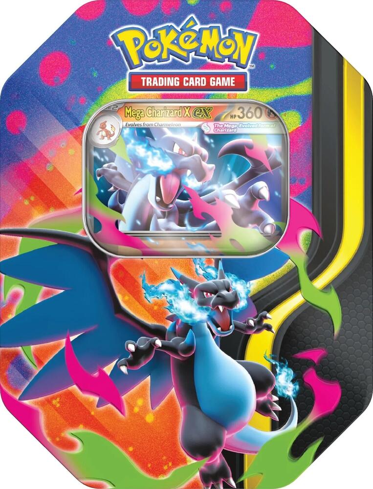 Mega Charizard Tin Mega Charizard X Pokemon TCG Tin
