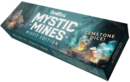 Mystic Mines Misfit Gemstone Dice Set | Premium Mystery Box (7-Piece RPG Set)