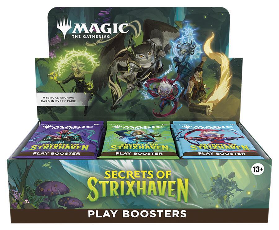 Magic The Gathering Secrets of Strixhaven Thirty Pack Factory Sealed Play Booster Display Box Packaging