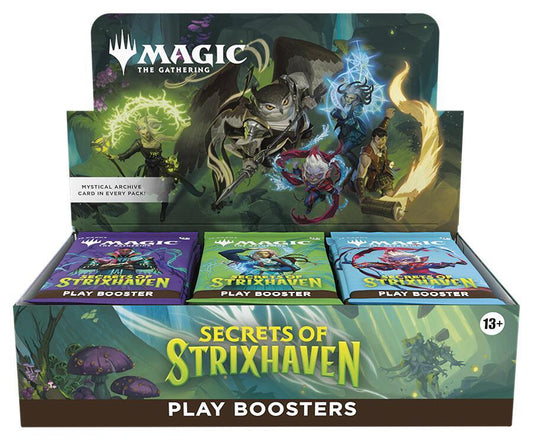 Magic The Gathering Secrets of Strixhaven Thirty Pack Factory Sealed Play Booster Display Box Packaging