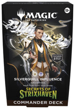 Magic The Gathering Secrets of Strixhaven Commander Deck Silverquill Influence Box Sealed