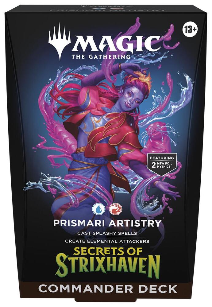 Magic The Gathering Secrets of Strixhaven Commander Deck Prismari Artistry Box Sealed
