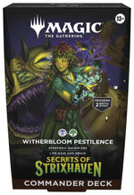 Magic The Gathering Secrets of Strixhaven Commander Deck Witherbloom Pestilence Box Sealed