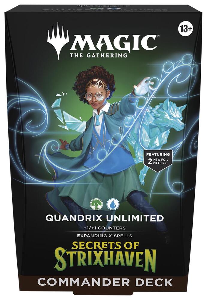 Magic The Gathering Secrets of Strixhaven Commander Deck Quandrix Unlimited Box Sealed