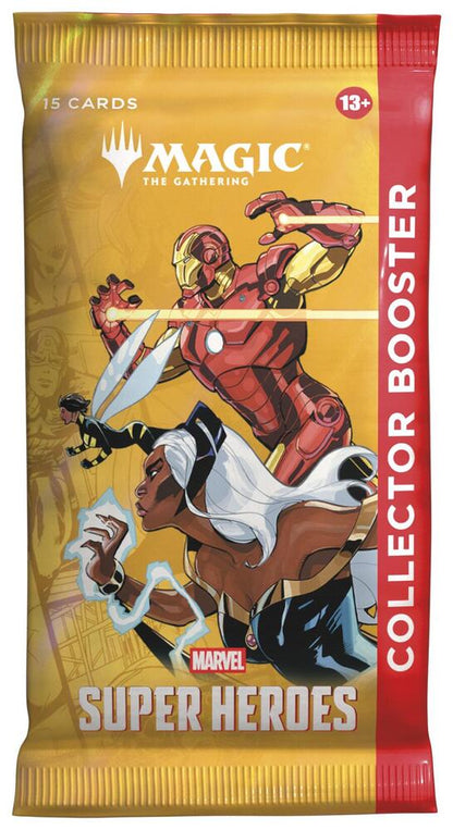 Magic The Gathering Marvel Super Heroes Universes Beyond Premium Collector Booster Pack Wrapper
