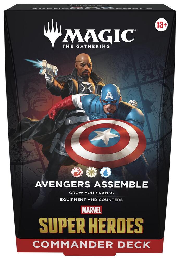 Magic The Gathering Marvel Super Heroes Universes Beyond Avengers Assemble Preconstructed Commander Deck Box Packaging
