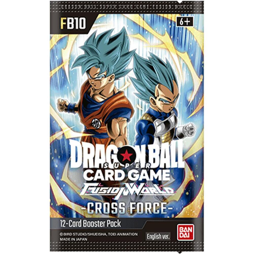 Dragon Ball Super Fusion World Cross Force FB10 Card Booster Pack and Digital Promo Code