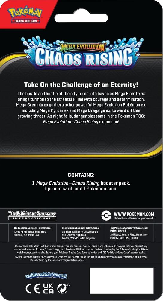 Pokémon TCG: Mega Evolution – Chaos Rising Single Pack Blister [Toxel]