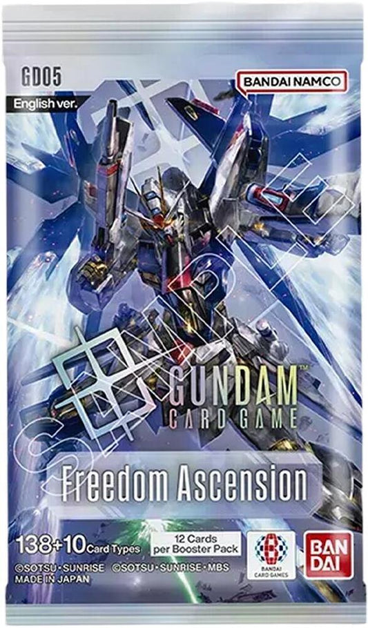 Gundam Card Game Freedom Ascension GD05 Single Factory Sealed Booster Pack Packet