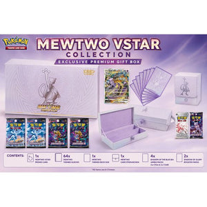 Pokemon TCG Simplified Chinese Mewtwo VSTAR Exclusive Premium Gift Box Packaging with Accessories and Booster Packs