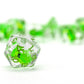 Dragon Storm Inclusion Resin Dice Set (Green Dragon) | 7-Piece 16mm Polyhedral Set – image 3