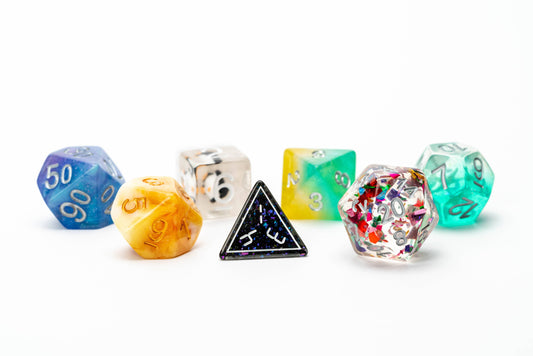 Misfit Resin Dice Set: Adopt A Misfit (Blind Pack) | 7-Piece Mixed-Style Set