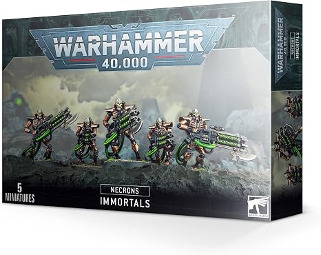 Warhammer 40000 Necrons Immortals and Deathmarks Multipart Plastic Miniatures Box Packaging