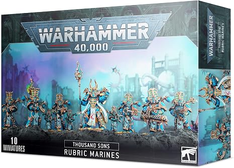 Warhammer 40000 Thousand Sons Rubric Marines Multipart Plastic Miniatures Box Packaging