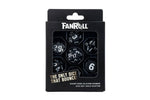 Silicone Gold Scatter Sharp-Edge Dice Set | 7-Piece Polyhedral Set in Premium Box